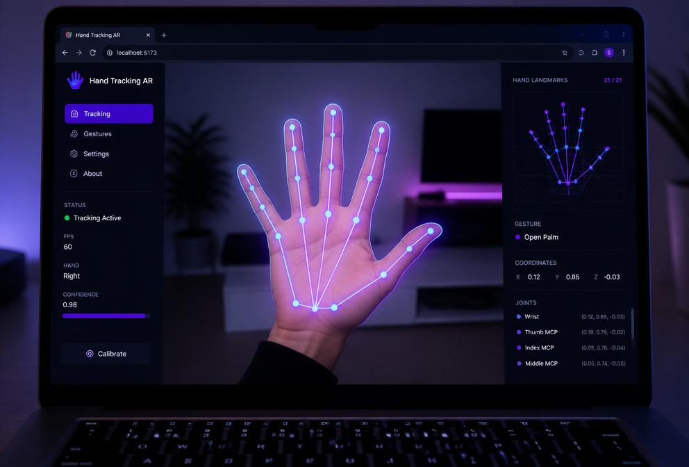 Hand-Tracking AR